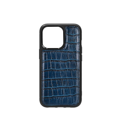 iPhone 13 Kılıf Wiwu Croco Pattern Calfskin orijinal Deri Kılıf