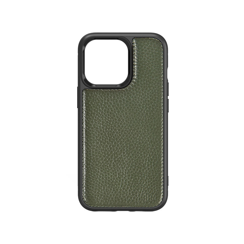 iPhone 13 Kılıf Wiwu Genuine Leather Plastic Calfskin Orjinal Deri Kılıf