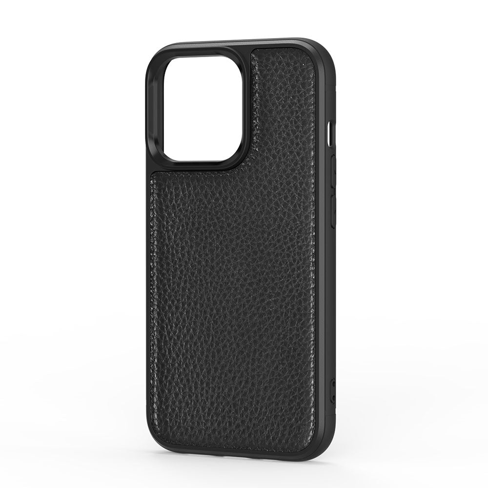 iPhone 13 Kılıf Wiwu Genuine Leather Plastic Calfskin Orjinal Deri Kılıf