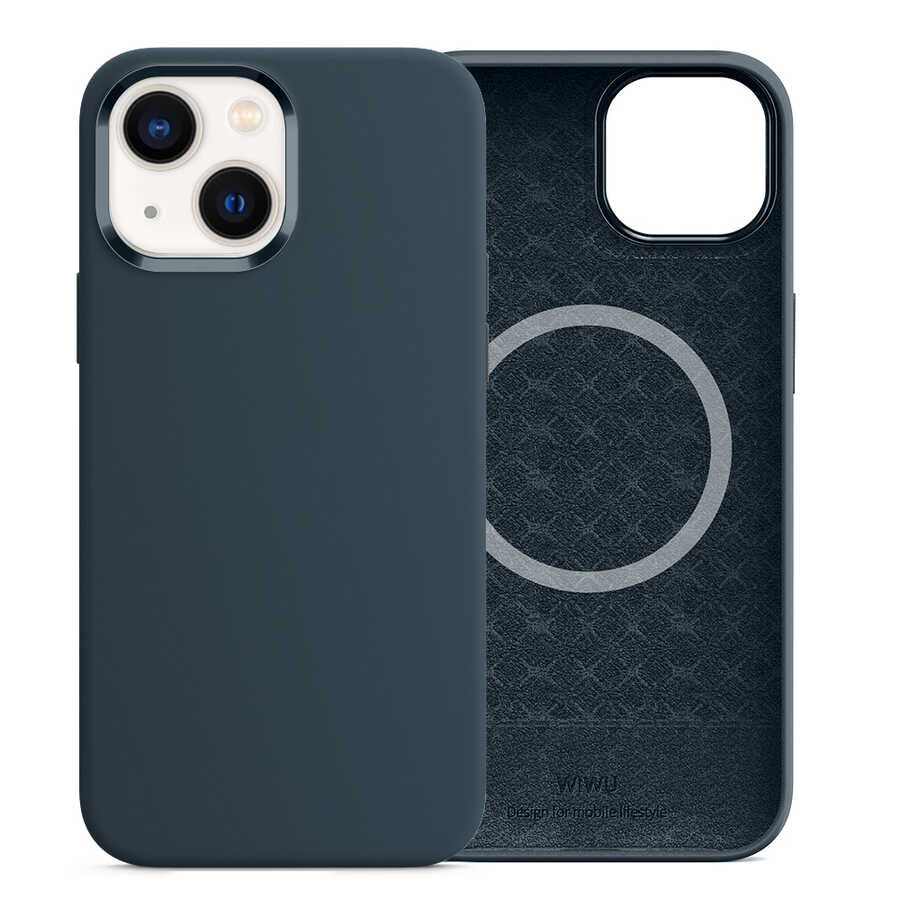 iPhone 13 Kılıf Wiwu M-safe Magnetic Silikon Kılıf
