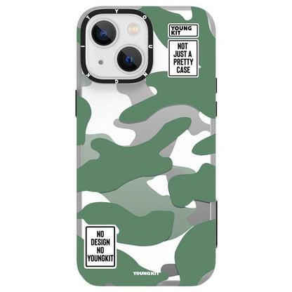 iPhone 13 Kılıf YoungKit Kamuflaj Serisi Kılıf