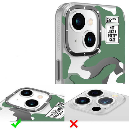 iPhone 13 Kılıf YoungKit Kamuflaj Serisi Kılıf