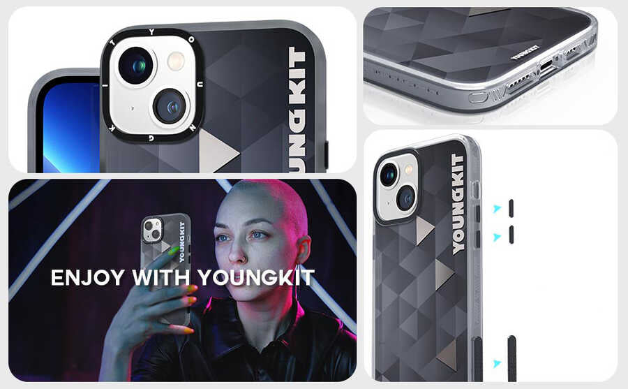 iPhone 13 Kılıf YoungKit Klasik Serisi Kılıf