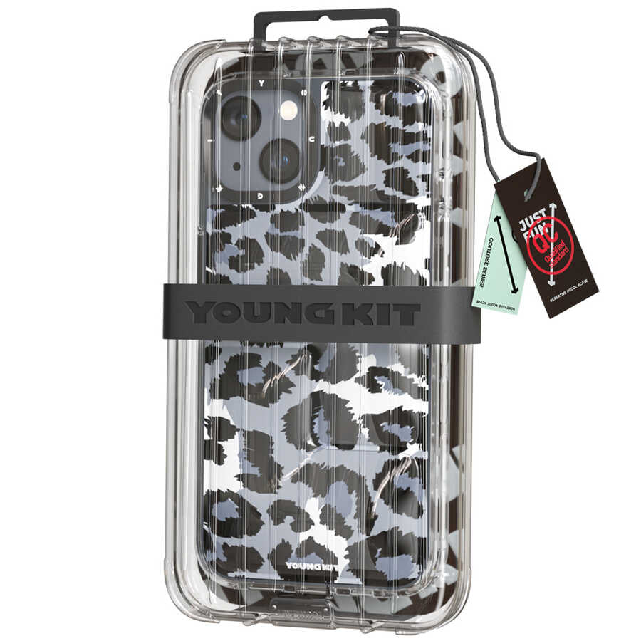 iPhone 13 Kılıf YoungKit Leopard Article Serisi Kılıf