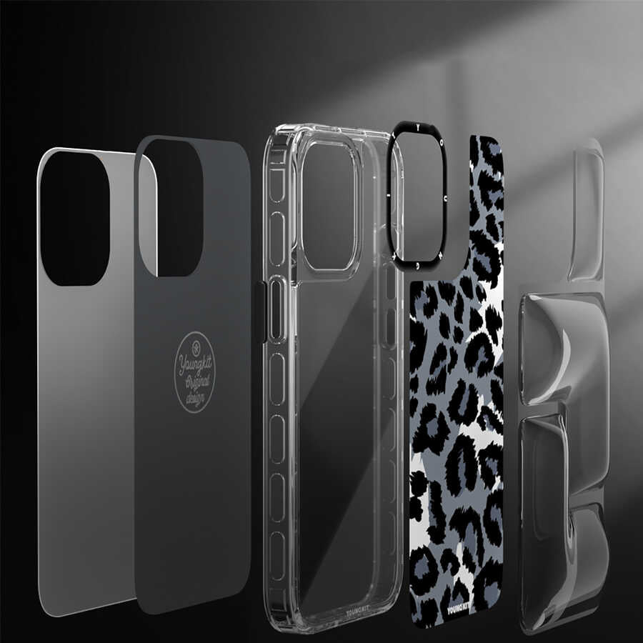 iPhone 13 Kılıf YoungKit Leopard Article Serisi Kılıf