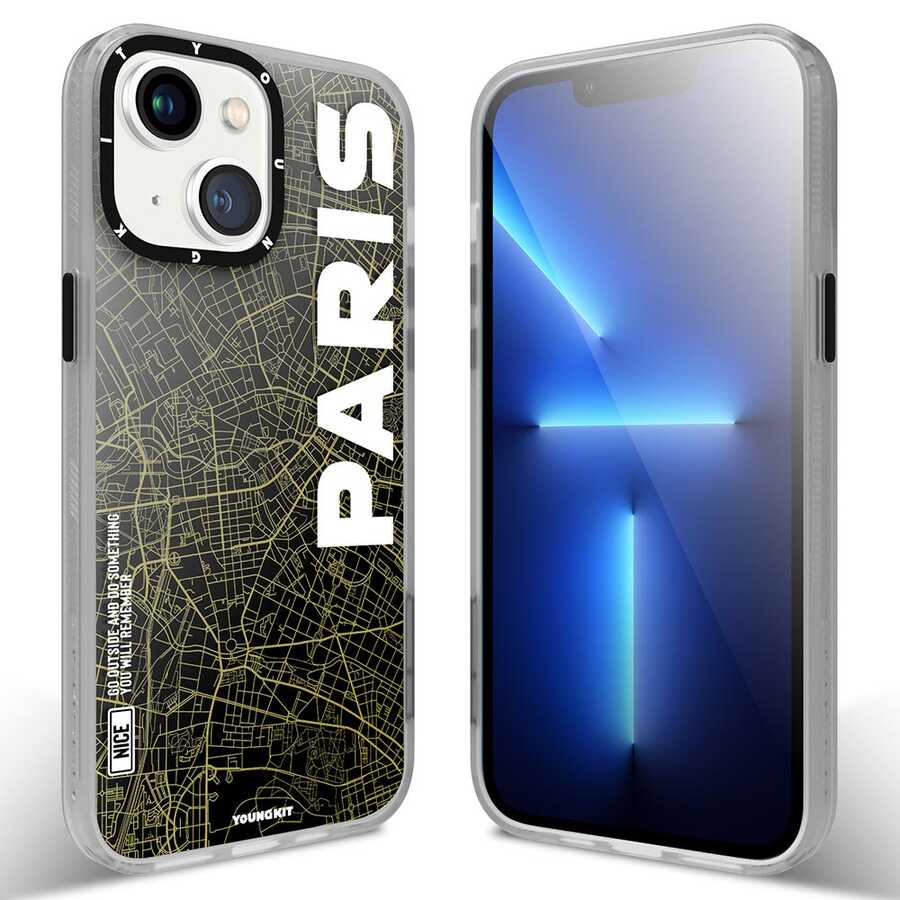iPhone 13 Kılıf YoungKit World Trip Serisi Kılıf