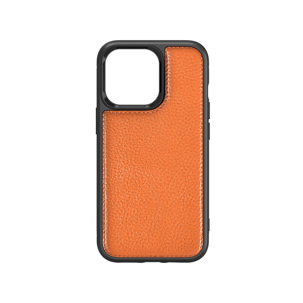 iPhone 13 Mini Kılıf Wiwu Genuine Leather Plastic Calfskin Orjinal Deri Kılıf
