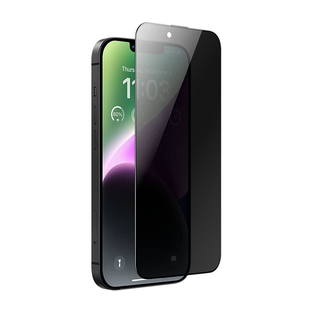 iPhone 13 Pro Hidrofobik Ve Oleofobik Özellikli Benks Privacy Air Shield Ekran Koruyucu 10'lu Paket