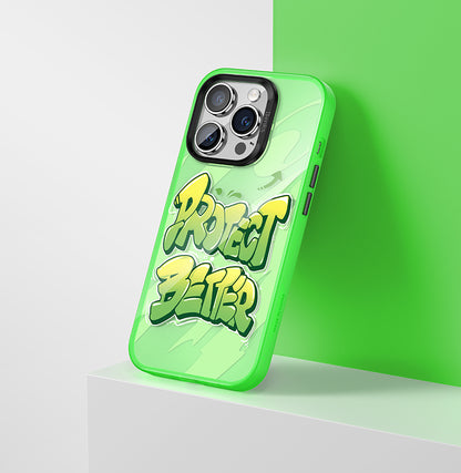 iPhone 13 Pro Kılıf Airbagli TPU Yazı Temalı Benks Dynamic New Kılıf