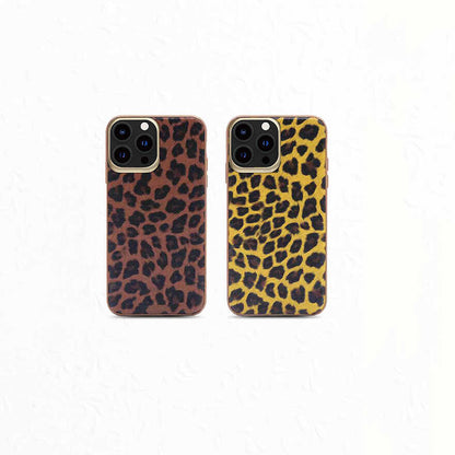 iPhone 13 Pro Kılıf Kajsa Glamorous Serisi Leopard Combo Kılıf