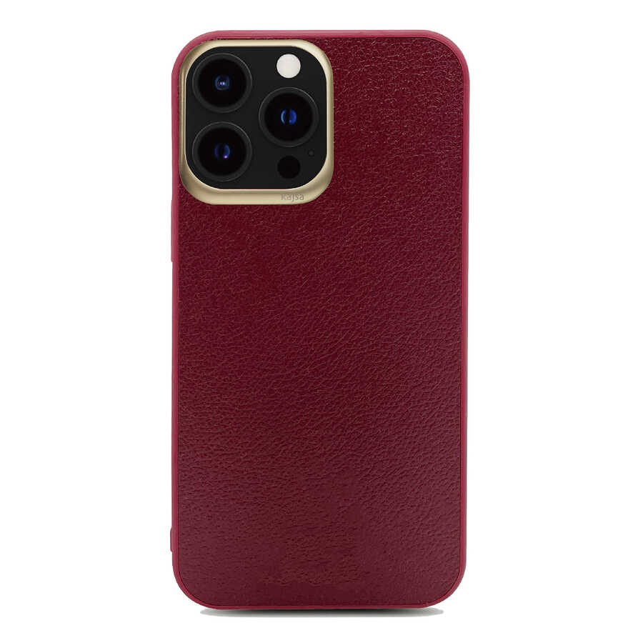 iPhone 13 Pro Kılıf Kajsa Luxe Collection Hakiki Deri Kılıf