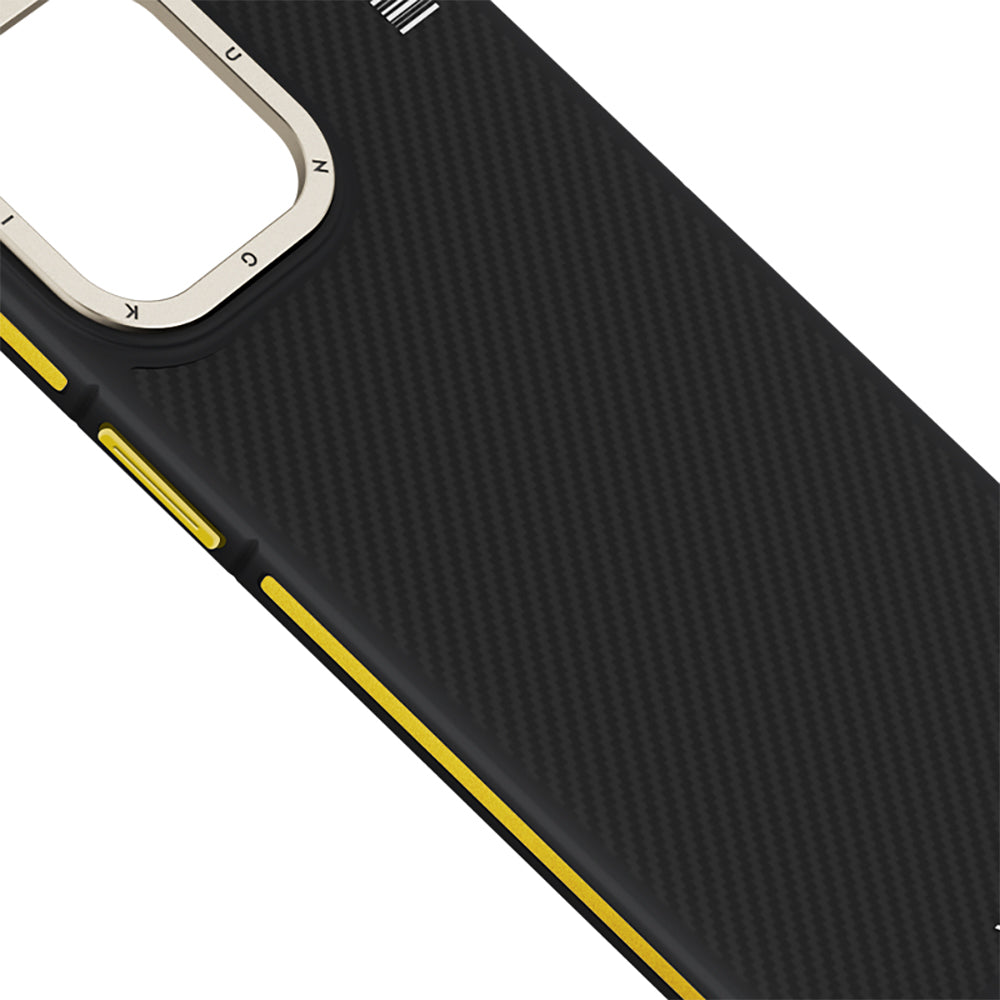 iPhone 13 Pro Kılıf M-safe Şarj Özellikli YoungKit 600D Kevlar Kılıf