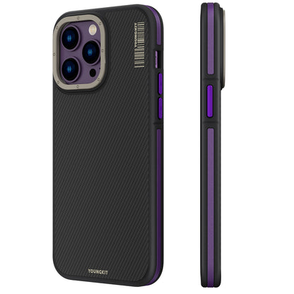 iPhone 13 Pro Kılıf M-safe Şarj Özellikli YoungKit 600D Kevlar Kılıf