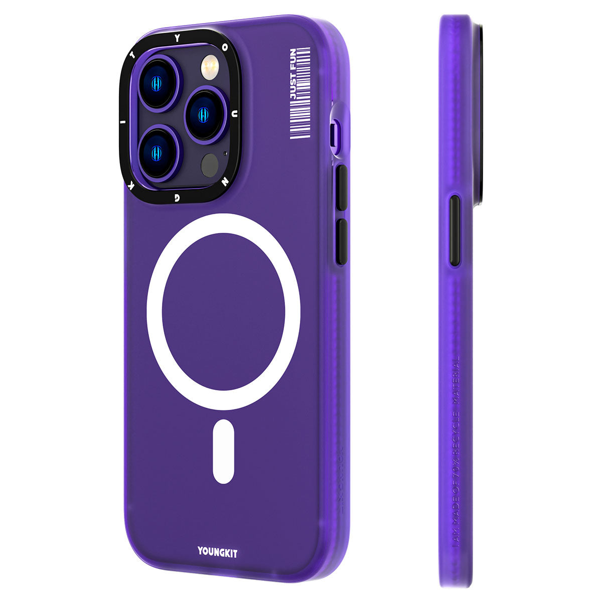 iPhone 13 Pro Kılıf M-safe Şarj Özellikli Youngkit Colored Sand Serisi Kılıf