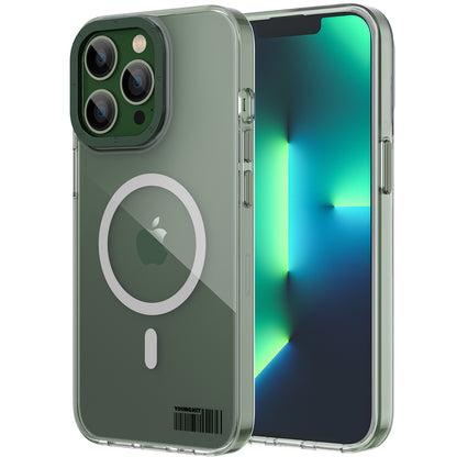 iPhone 13 Pro Kılıf M-safe Şarj Özellikli Youngkit Coloured Glaze Serisi Kılıf