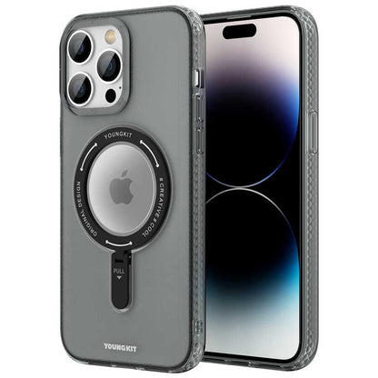 iPhone 13 Pro Kılıf M-safe Şarj Özellikli Youngkit Rock Serisi Kılıf