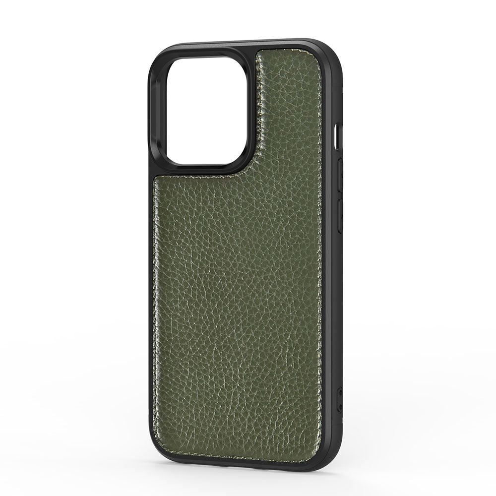 iPhone 13 Pro Kılıf Wiwu Genuine Leather Plastic Calfskin Orjinal Deri Kılıf
