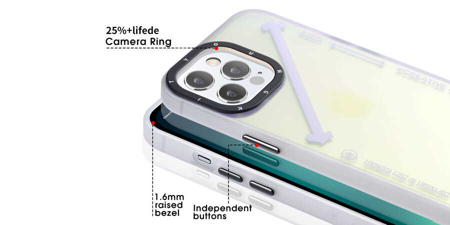 iPhone 13 Pro Kılıf YoungKit Fashion Culture Time Serisi Kılıf