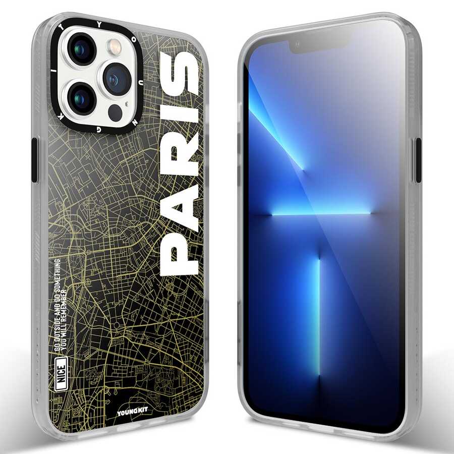 iPhone 13 Pro Kılıf YoungKit World Trip Serisi Kılıf