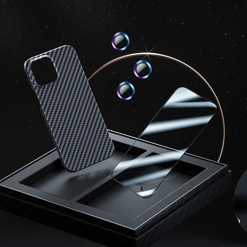 iPhone 13 Pro Max Kılıf Benks Aramid M-safe 3 in 1 Set