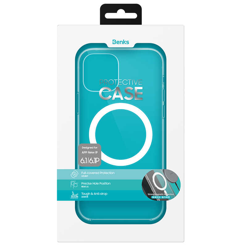 iPhone 13 Pro Max Kılıf Benks Crystal Series With Magnetic Clear Kılıf