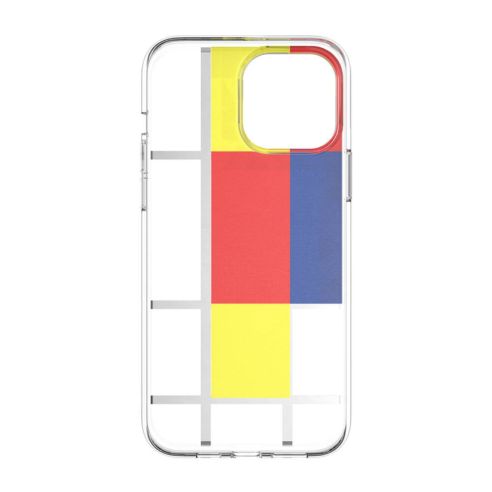 iPhone 13 Pro Max Kılıf Çift IMD Baskılı Lisanslı Switcheasy Artist Mondrian Kılıf