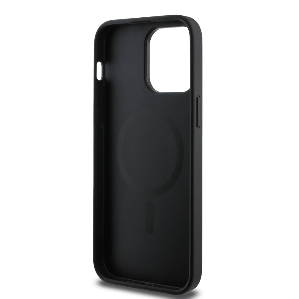 iPhone 13 Pro Max Kılıf Guess Orijinal Lisanslı M-safe Şarj Özellikli Small 4G Classic Kılıf