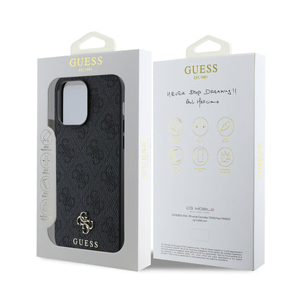 iPhone 13 Pro Max Kılıf Guess Orijinal Lisanslı M-safe Şarj Özellikli Small 4G Classic Kılıf