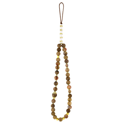 iPhone 13 Pro Max Kılıf Guess Orijinal Lisanslı PU Deri Bilek Askı İpli Metal Büyük 4G ve Yazı Logolu Kılıf