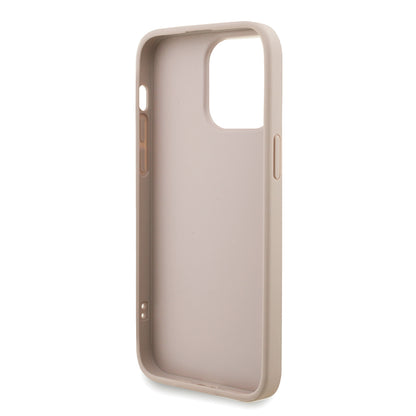 iPhone 13 Pro Max Kılıf Guess Orijinal Lisanslı PU Deri Bilek Askı İpli Metal Büyük 4G ve Yazı Logolu Kılıf