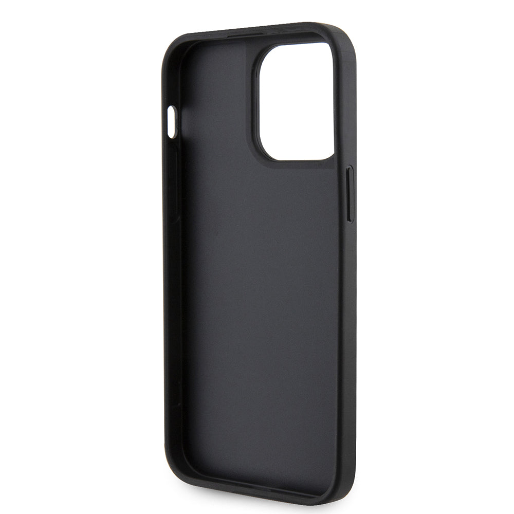 iPhone 13 Pro Max Kılıf Guess Orijinal Lisanslı Taşlı Arka Yüzey Üçgen Logolu Kılıf