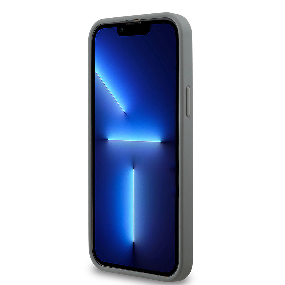 iPhone 13 Pro Max Kılıf Guess Orijinal Lisanslı Taşlı Arka Yüzey Üçgen Logolu Kılıf