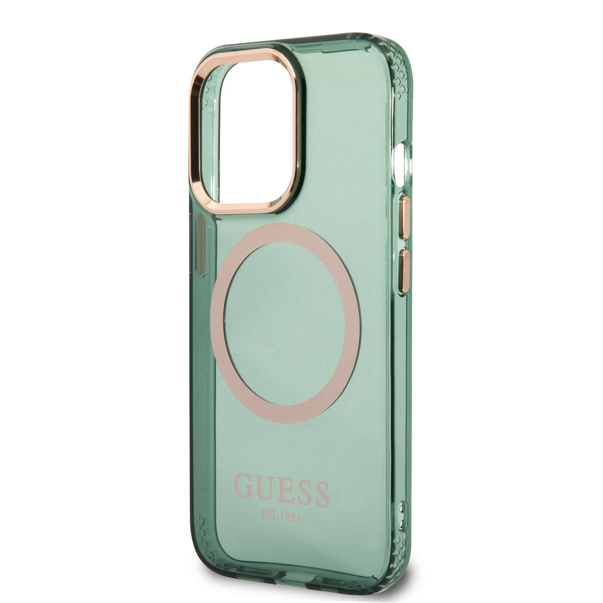 iPhone 13 Pro Max Kılıf GUESS M-safe Şarj Özellikli Airbagli Dizayn Kılıf