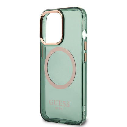 iPhone 13 Pro Max Kılıf GUESS M-safe Şarj Özellikli Airbagli Dizayn Kılıf