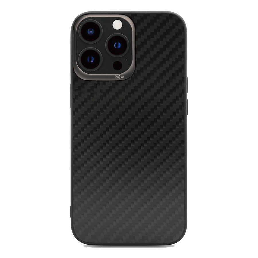 iPhone 13 Pro Max Kılıf Kajsa Carbon Fiber Collection Arka Kılıf