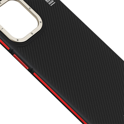 iPhone 13 Pro Max Kılıf M-safe Şarj Özellikli YoungKit 600D Kevlar Kılıf