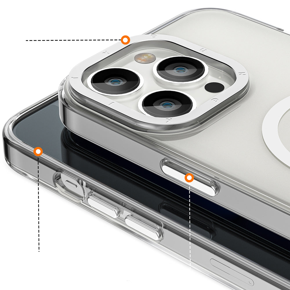 iPhone 13 Pro Max Kılıf M-safe Şarj Özellikli Youngkit Coloured Glaze Serisi Kılıf