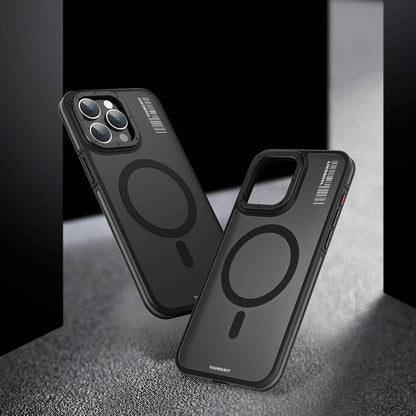 iPhone 13 Pro Max Kılıf M-safe Şarj Özellikli Youngkit Rock Sand Serisi Kılıf