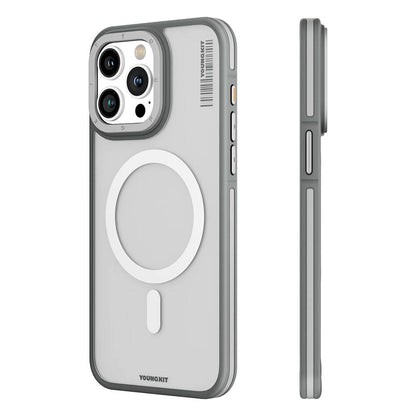 iPhone 13 Pro Max Kılıf M-safe Şarj Özellikli Youngkit Rock Sand Serisi Kılıf