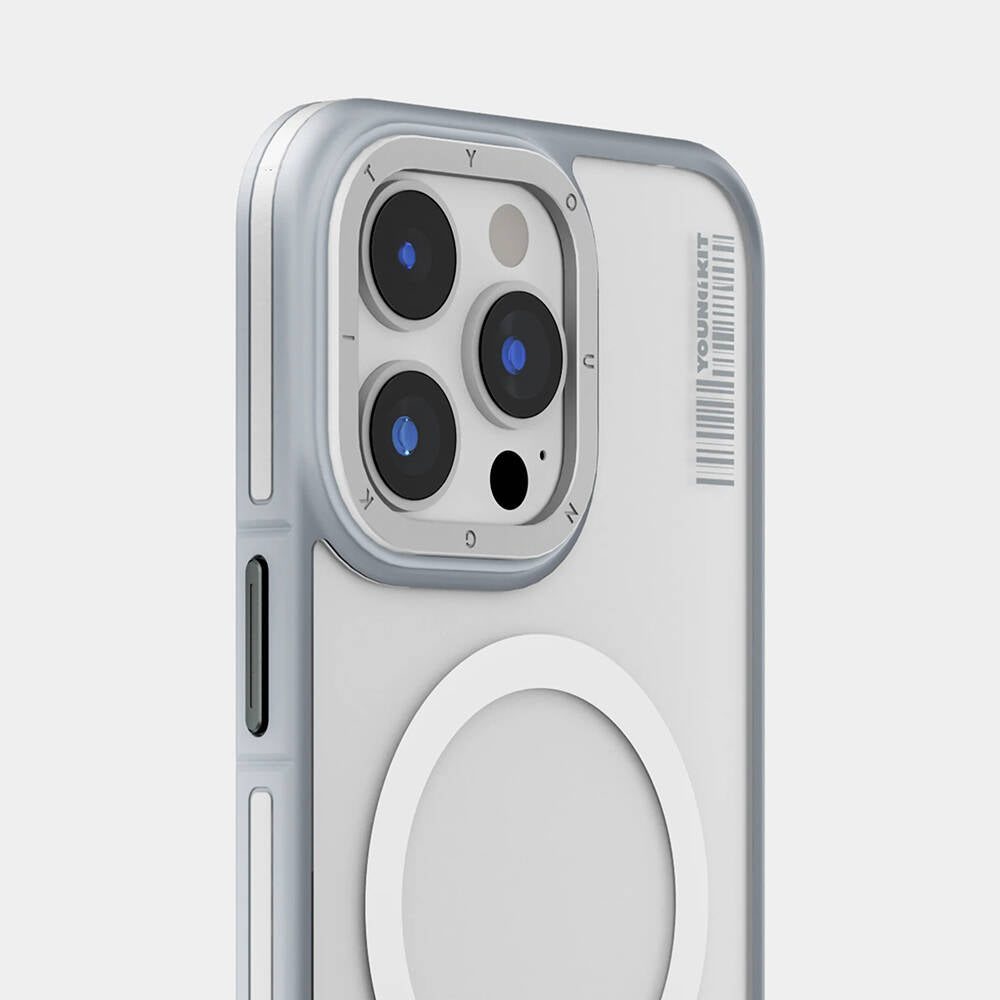 iPhone 13 Pro Max Kılıf M-safe Şarj Özellikli Youngkit Rock Sand Serisi Kılıf