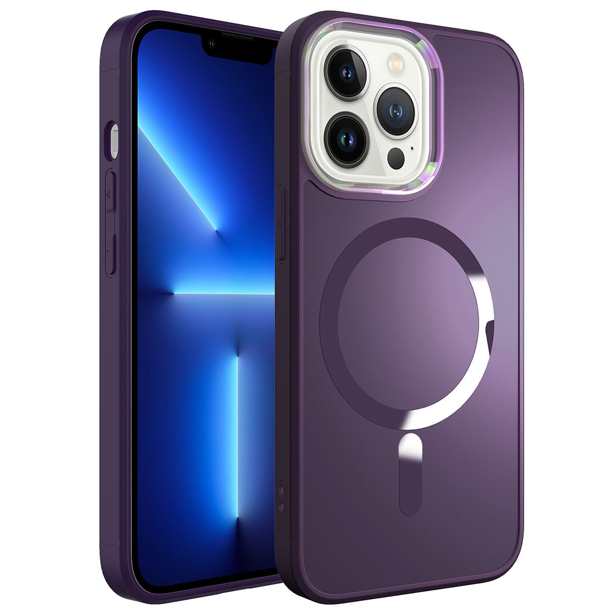 iPhone 13 Pro Max Kılıf M-safe Wireless Şarj Özellikli Zore Stil Kılıf