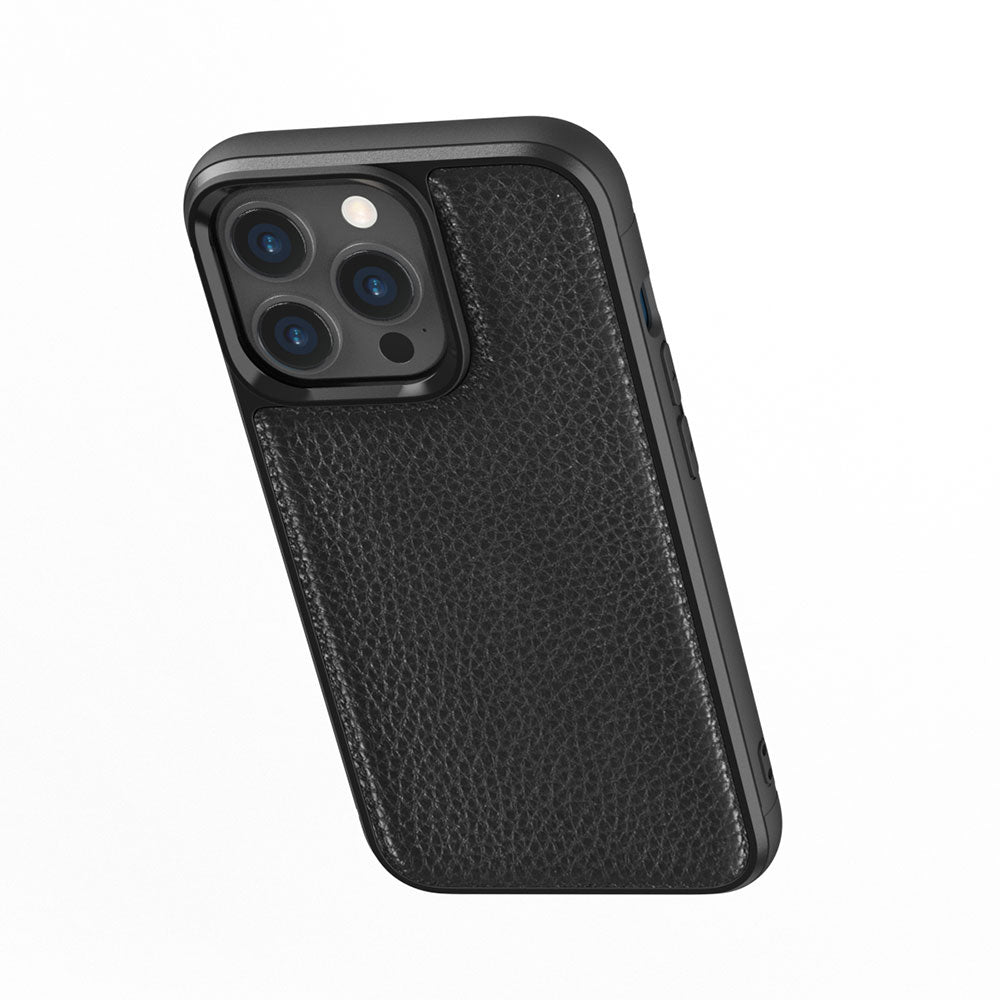 iPhone 13 Pro Max Kılıf Wiwu Genuine Leather Plastic Calfskin Orjinal Deri Kılıf