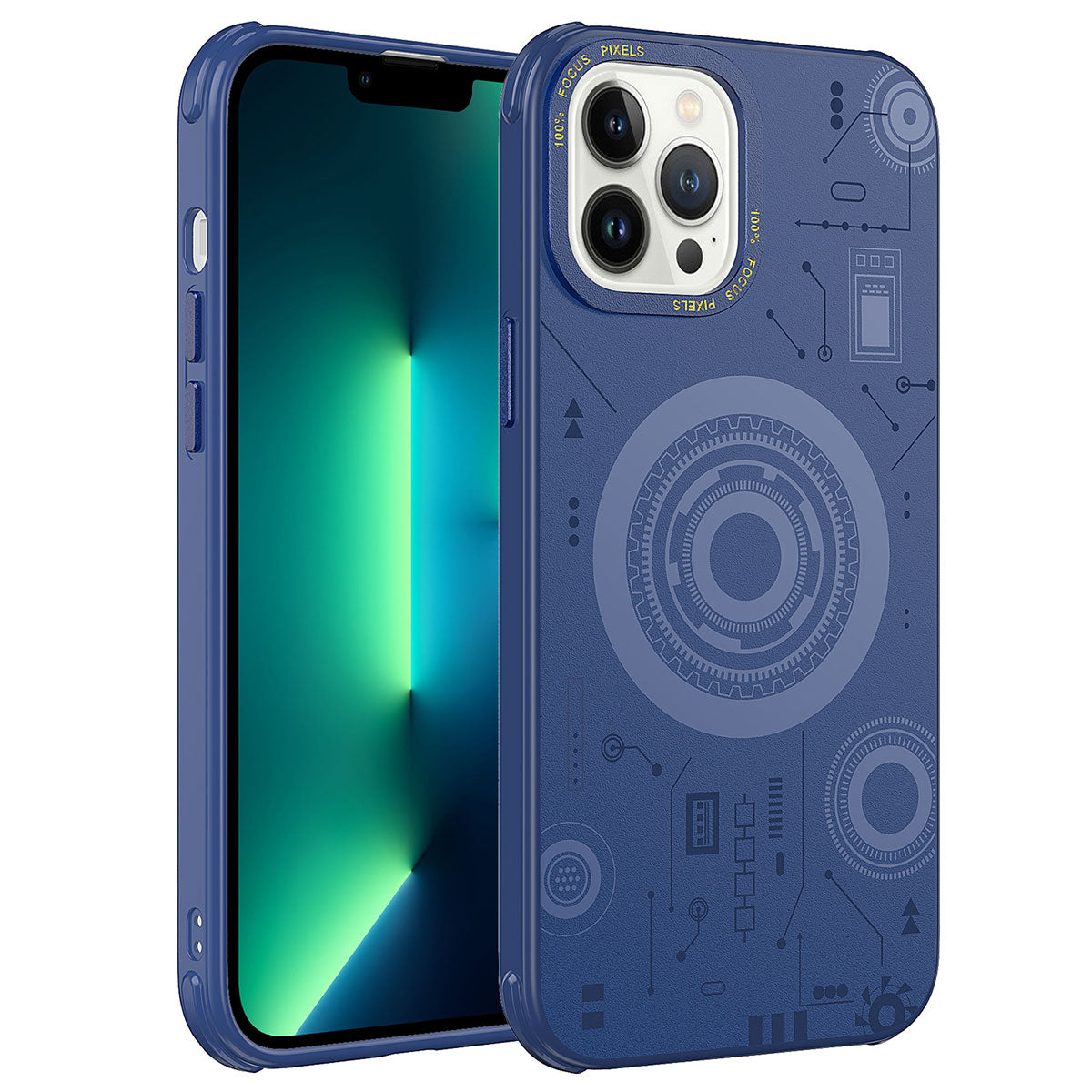 iPhone 13 Pro Max Kılıf Zore Wireless Şarj Özellikli Desenli Hot Kılıf