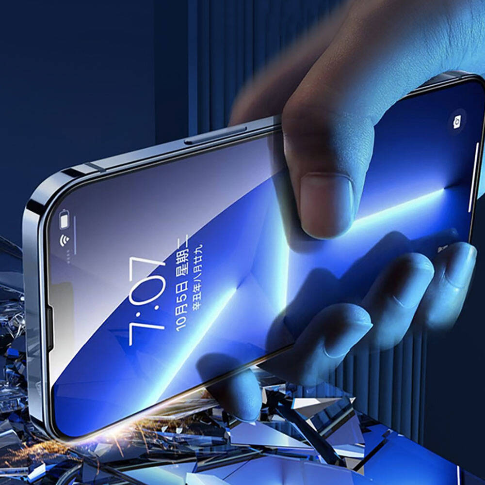 iPhone 13 Pro Recci RSP-A10 HD Temperli Cam Ekran Koruyucu + Kolay Uygulama Aparatlı