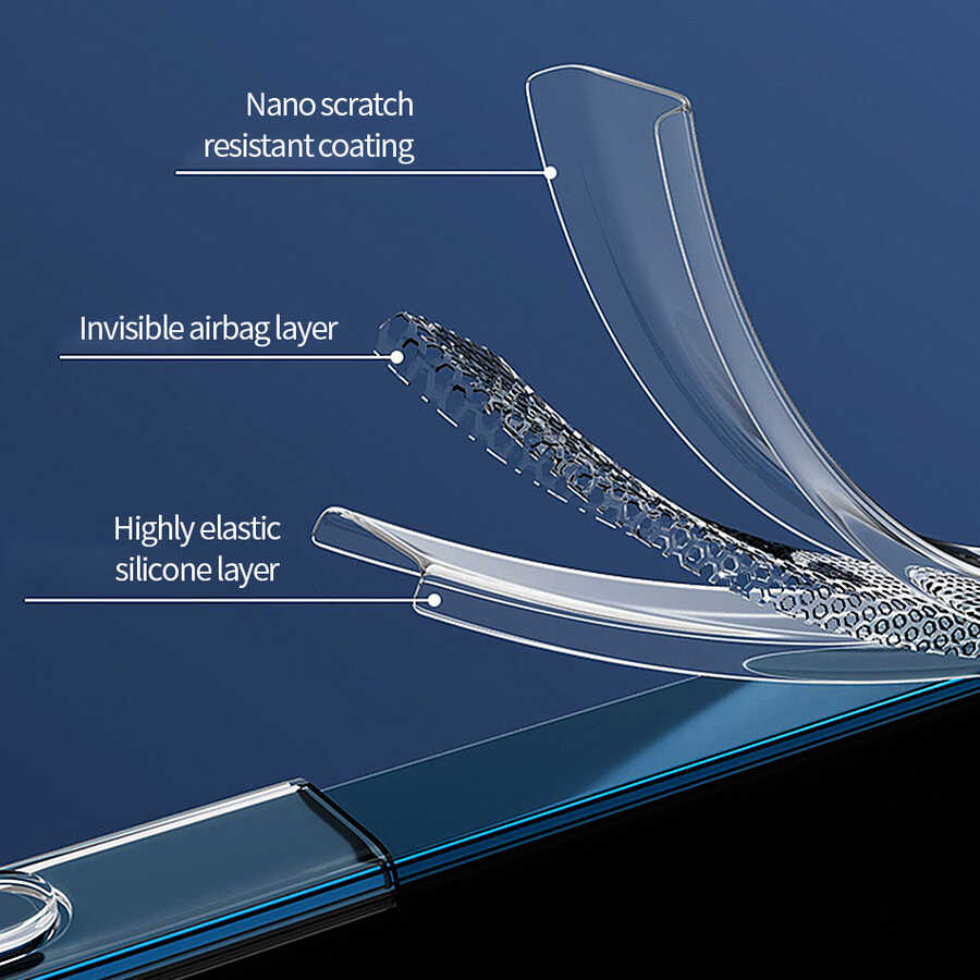 iPhone 13 Pro Wiwu M-safe Şarj Özellikli Lens Korumalı Şeffaf Silikon Kılıf