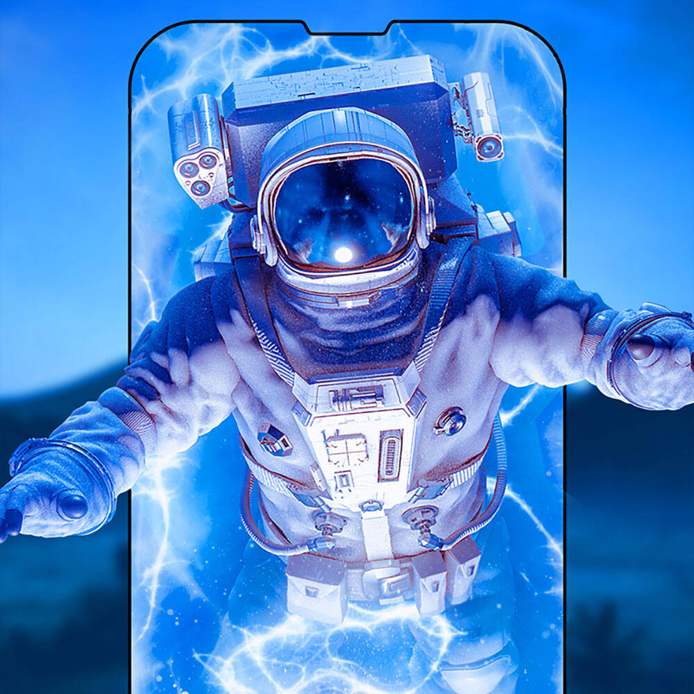 iPhone 13 Recci RSP-A10 HD Temperli Cam Ekran Koruyucu + Kolay Uygulama Aparatlı