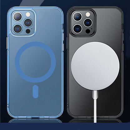 iPhone 13 Wiwu M-safe Şarj Özellikli Lens Korumalı Şeffaf Silikon Kılıf