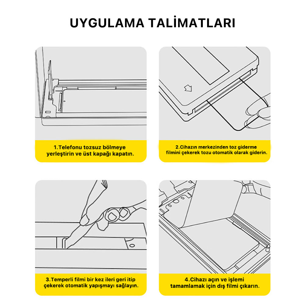 iPhone 13 Zore 3D Oliv HD Temperli Cam Ekran Koruyucu + Kolay Uygulama Aparatı