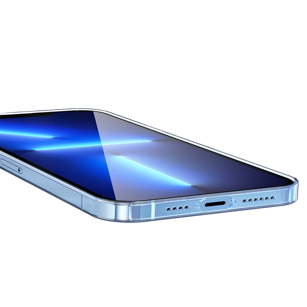 iPhone 14 Kamera Korumalı M-Safe Şarj Özellikli Şeffaf Zore London Sert PC Kılıf