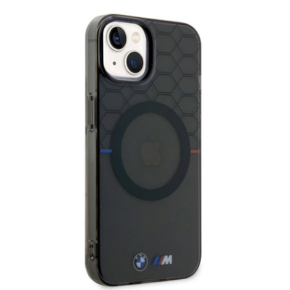 iPhone 14 Kılıf BMW M-safe Şarj Özellikli Transparan M Dizayn Kılıf
